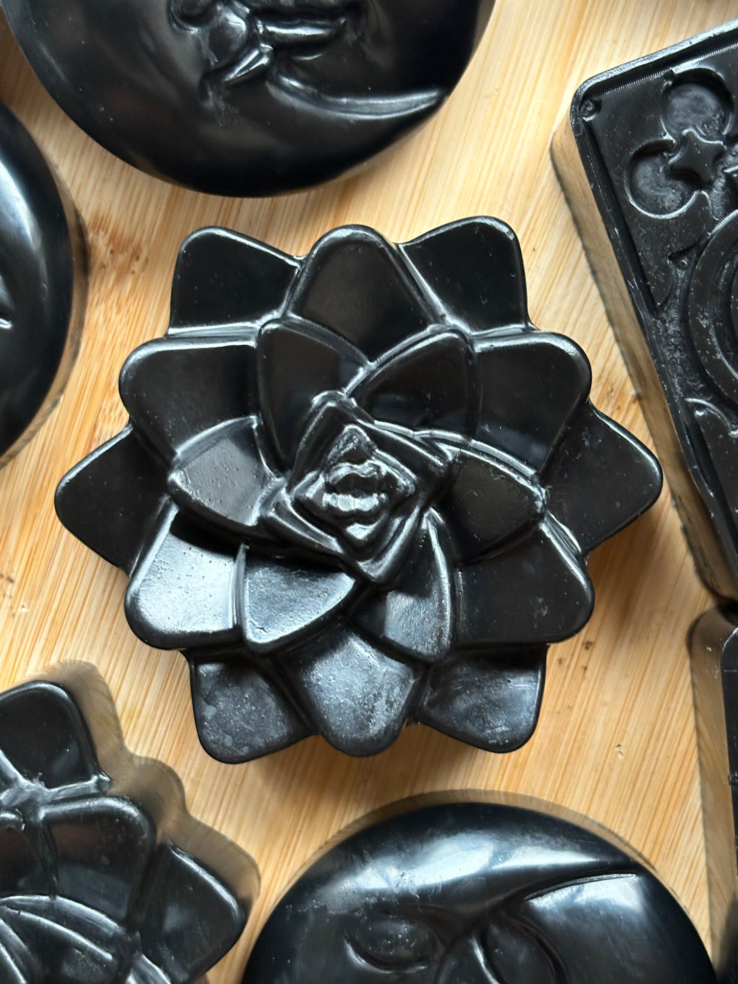 Detoxifying African Black Soap with activated charcoal and Tea Tree essential oil