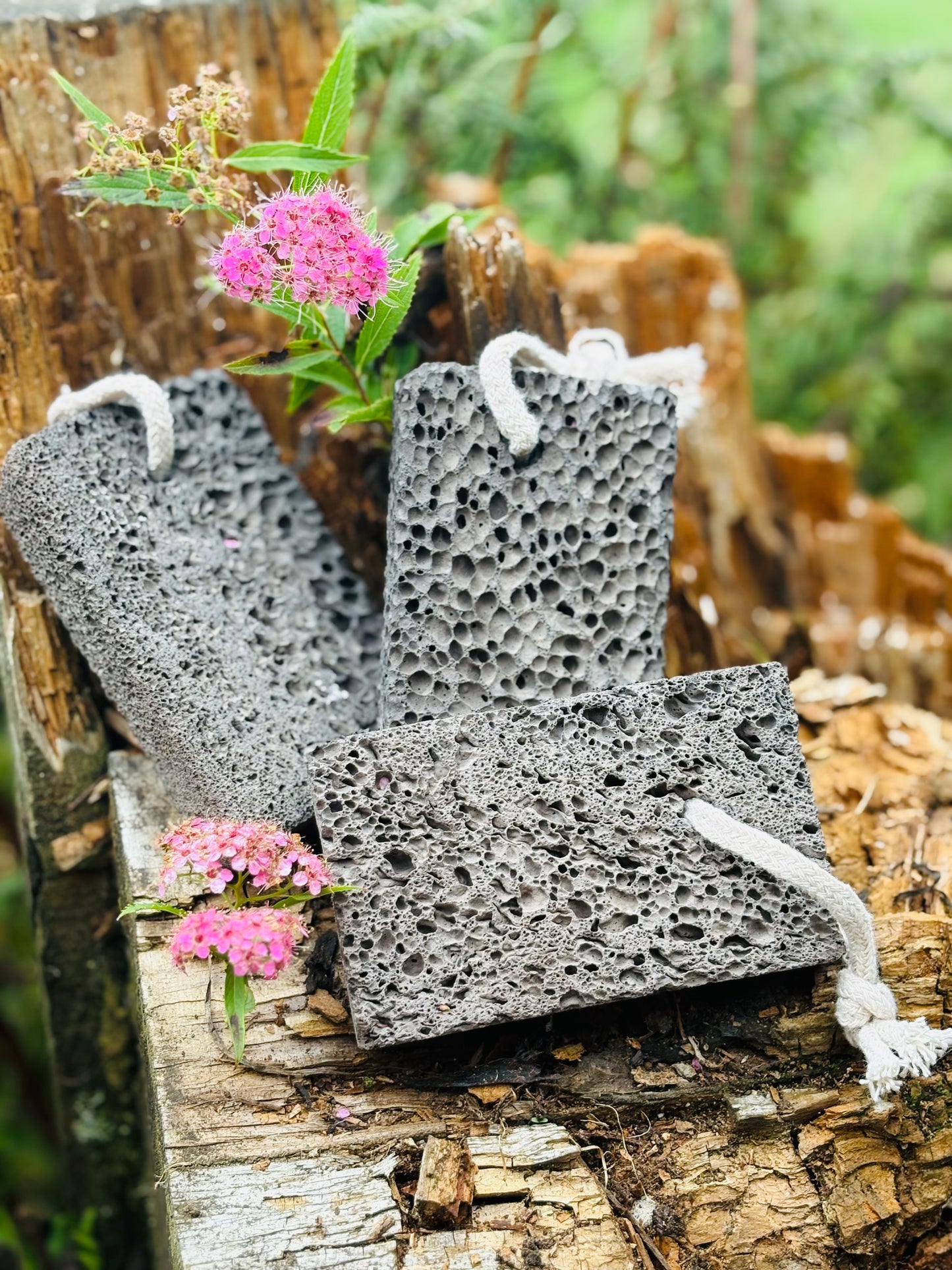 Exfoliating Volcanic Rock Foot Stone