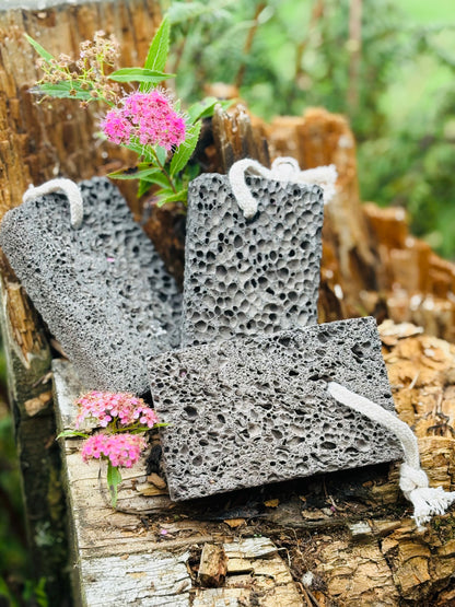 Exfoliating Volcanic Rock Foot Stone