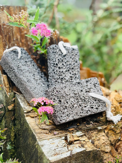 Exfoliating Volcanic Rock Foot Stone